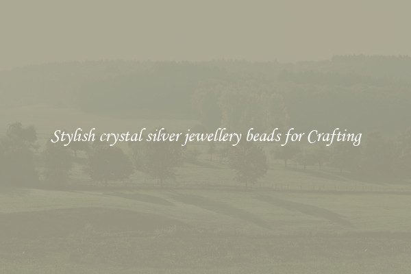 Stylish crystal silver jewellery beads for Crafting