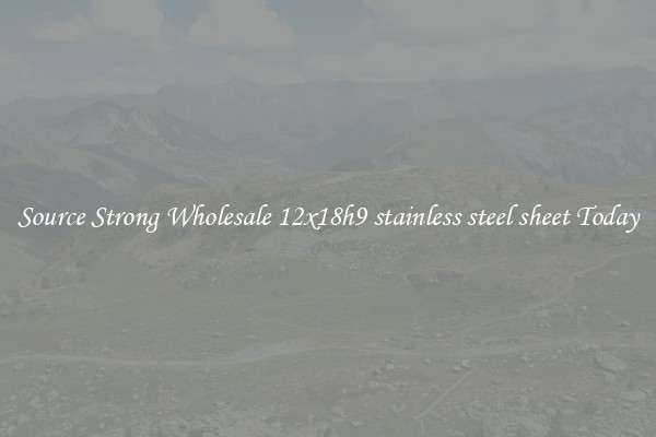 Source Strong Wholesale 12x18h9 stainless steel sheet Today