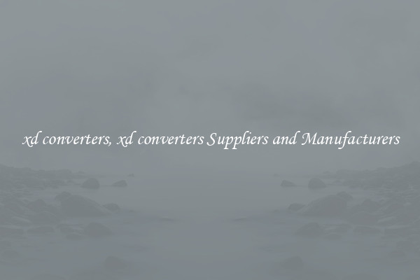 xd converters, xd converters Suppliers and Manufacturers