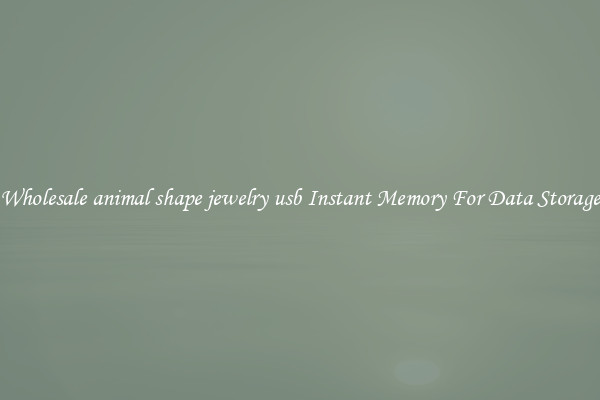 Wholesale animal shape jewelry usb Instant Memory For Data Storage