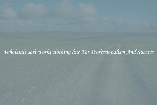Wholesale soft works clothing line For Professionalism And Success