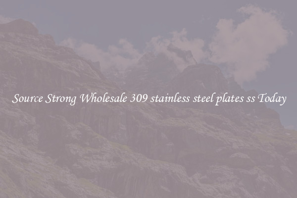 Source Strong Wholesale 309 stainless steel plates ss Today