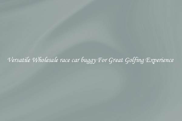 Versatile Wholesale race car buggy For Great Golfing Experience 